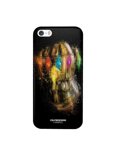 

CelfieDesign Multi-Coloured Avengers Thanos Gauntlet Brushstrokes iPhone SE Slim Back Case