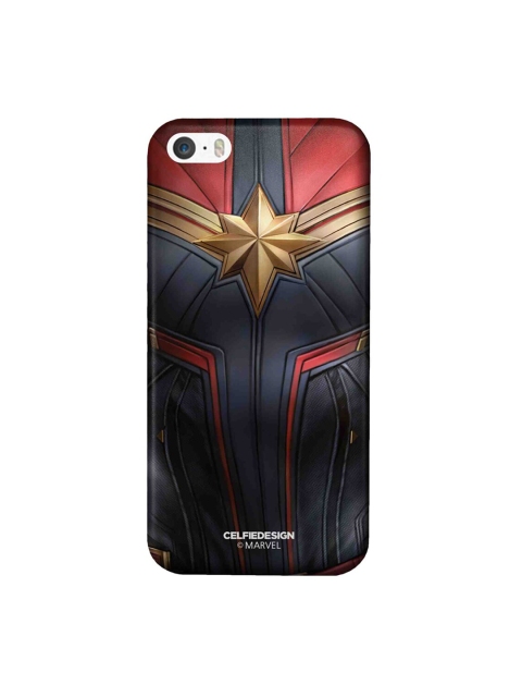 

CelfieDesign Grey & Red Suit up Captain Marvel Plastic iPhone SE Slim Back Case