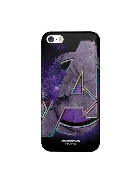 

CelfieDesign Black & Purple Endgame Logo Plastic iPhone SE Slim Back Case