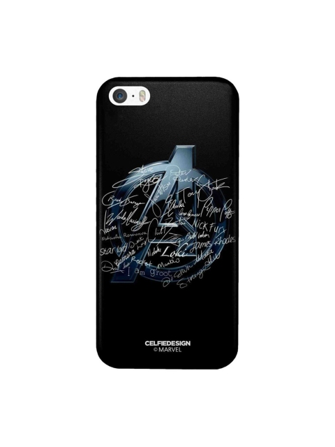 

CelfieDesign Black & Blue Avengers Nostalgia Plastic iPhone SE Slim Back Case