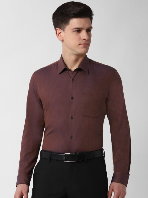 

Peter England Men Brown Slim Fit Formal Shirt