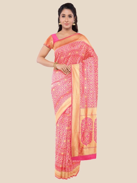 

Kalamandir Pink Woven Design Saree
