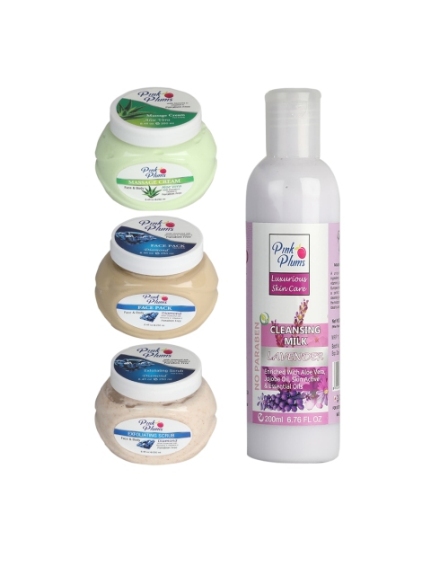 

Pink Plums Paraben Free Aloevera Charcoal Gold Face & Body Massage Creams, Multi