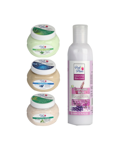 

Pink Plums Paraben Free Aloevera Charcoal Gold Face & Body Massage Creams, Multi