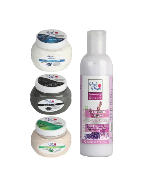 

Pink Plums Paraben Free Aloevera Charcoal Gold Face & Body Massage Creams, Multi