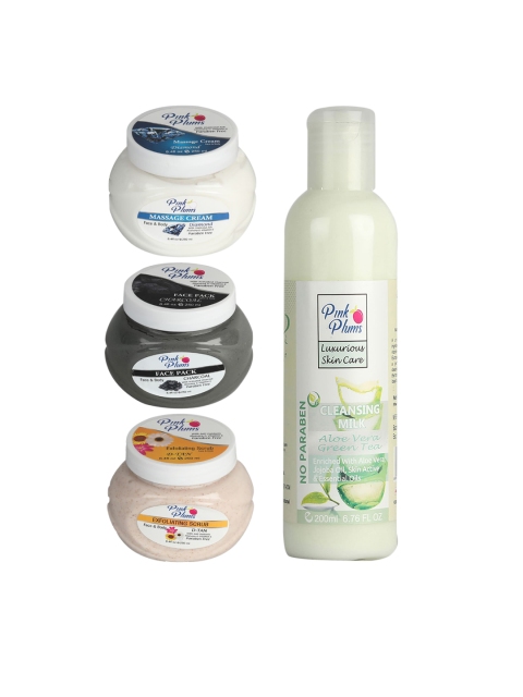 

Pink Plums Charcoal Diamond Facial Kit 950 ml, Multi