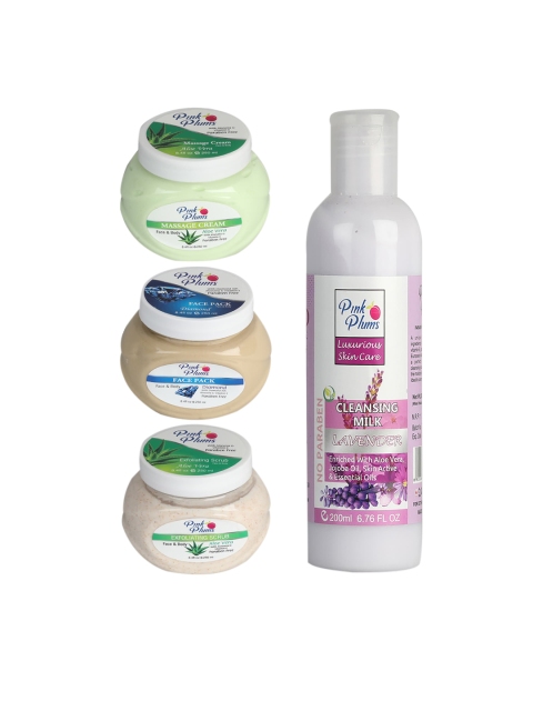 

Pink Plums Paraben Free Aloevera Diamond Lavender Face & Body Massage Cream 950ml, Multi