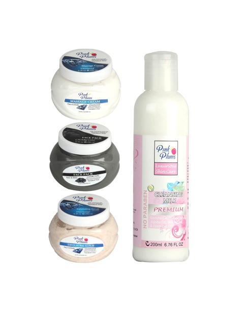 

Pink Plums Charcoal Diamond Facial Kit, Multi