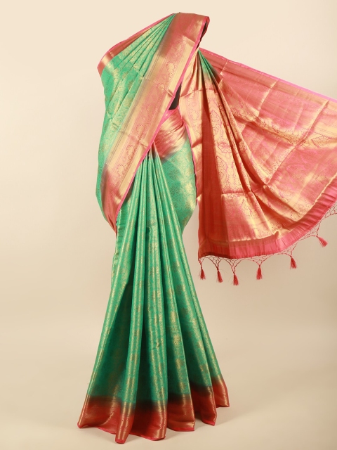 

Pothys Green & Pink Woven Design Zari Art Silk Saree