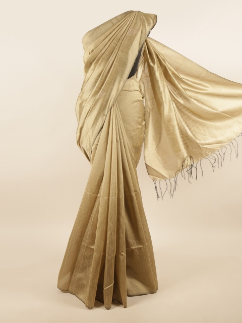 

Pothys Tan Solid Jute Cotton Saree