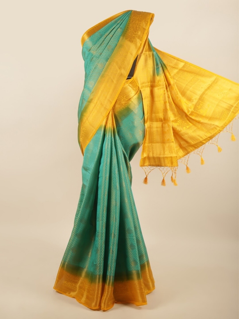 

Pothys Green & Yellow Woven Design Zari Art Silk Saree