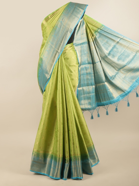 

Pothys Green & Blue Woven Design Zari Art Silk Saree
