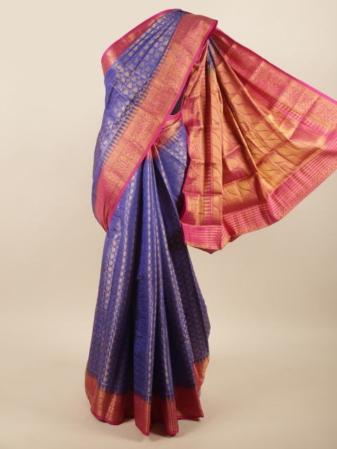 

Pothys Blue & Pink Woven Design Zari Art Silk Saree