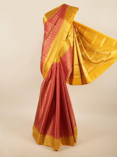 

Pothys Red & Yellow Ethnic Motifs Zari Art Silk Saree