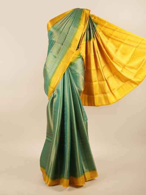 

Pothys Green & Yellow Woven Design Zari Art Silk Saree