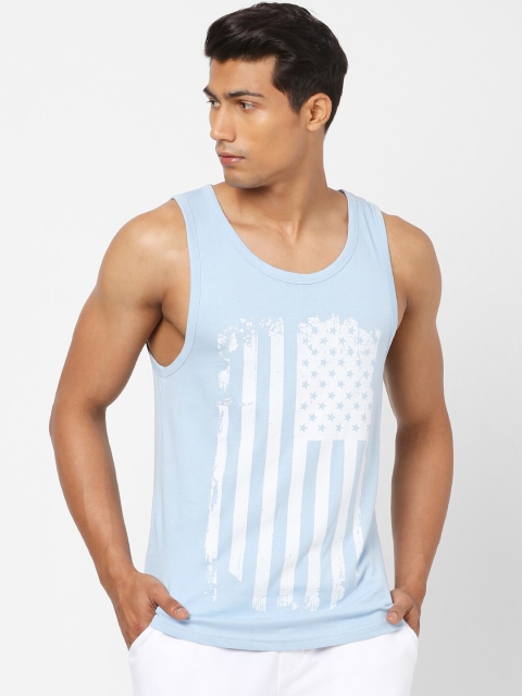 

Ajile by Pantaloons Men Blue & White Printed Vest