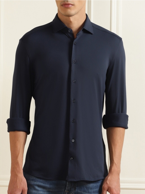 

HACKETT LONDON Men Navy Blue Formal Shirt