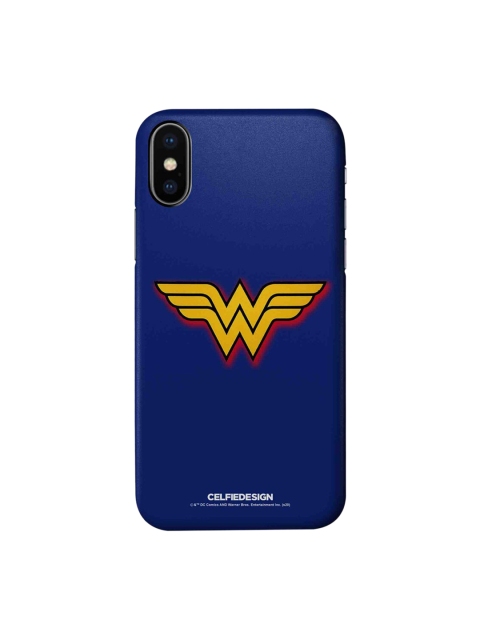 

CelfieDesign Navy Blue & Yellow iPhone X Slim Back Case