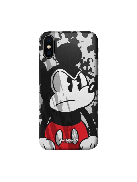 

CelfieDesign Black & White Grumpy Mickey Mouse Plastic iPhone X Slim Back Case
