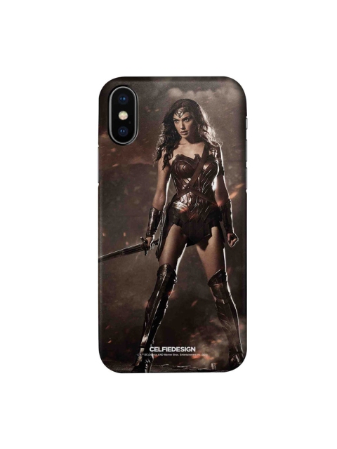 

CelfieDesign Bronze-Colored & Beige Lethal Wonderwoman Plastic iPhone X Slim Back Case