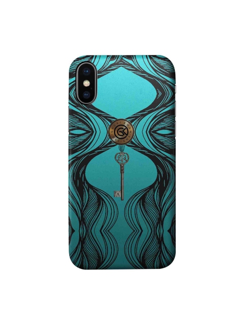 

CelfieDesign Blue & Black iPhone X Slim Back Case