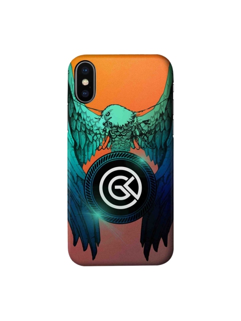 

CelfieDesign Orange & Green Printed Plastic iPhone X Slim Back Case