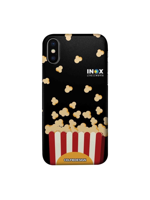 

CelfieDesign Black & Red Popcorn iPhone X Slim Back Case