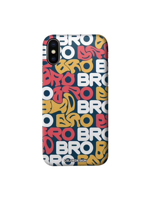 

CelfieDesign Yellow & White Bro iphone X Back Case