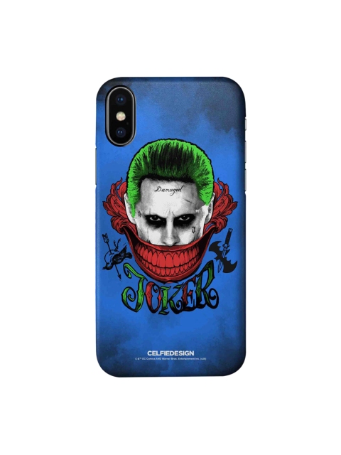

CelfieDesign Multi-Coloured Damaged Joker iPhone X Slim Back Case