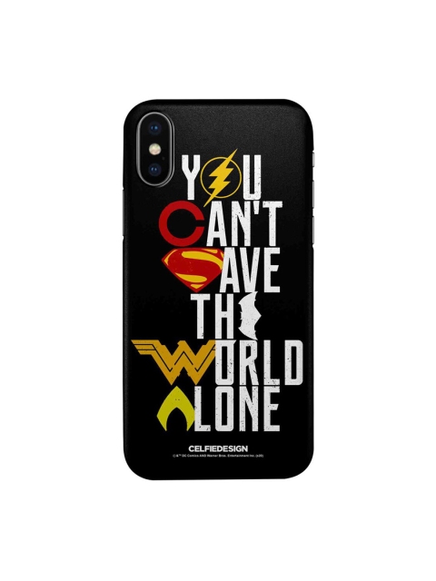 

CelfieDesign Multi-Coloured Justice League Motto iPhone X Slim Back Case