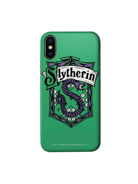 

CelfieDesign Green & Grey Harry Potter Crest Slytherin Plastic iPhone X Slim Back Case