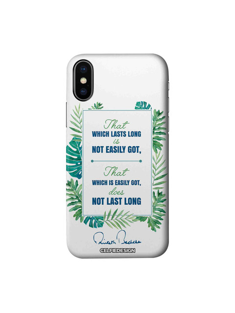 

CelfieDesign Multi-Coloured Lasts Long AB Quotes iPhone X Slim Back Case