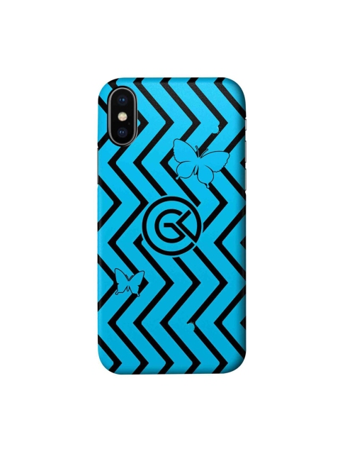 

CelfieDesign Blue & Black Bolt iPhone X Back Case