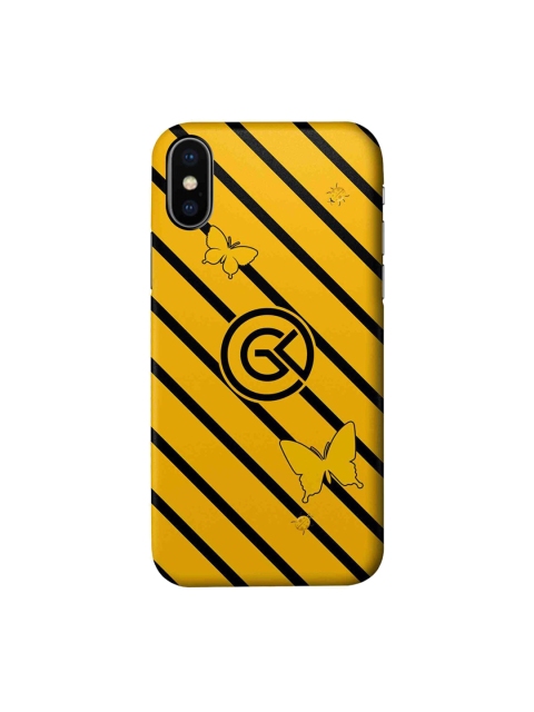 

CelfieDesign Yellow & Black iPhone X Slim Back Case