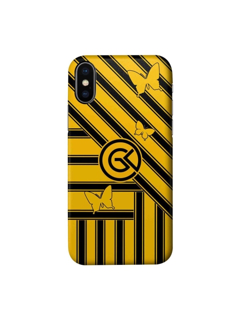 

CelfieDesign Yellow & Black The Cycle iPhone X Back Case