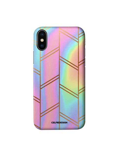 

CelfieDesign Pink & Blue Rainbow Galaxy iPhone X Slim Back Case