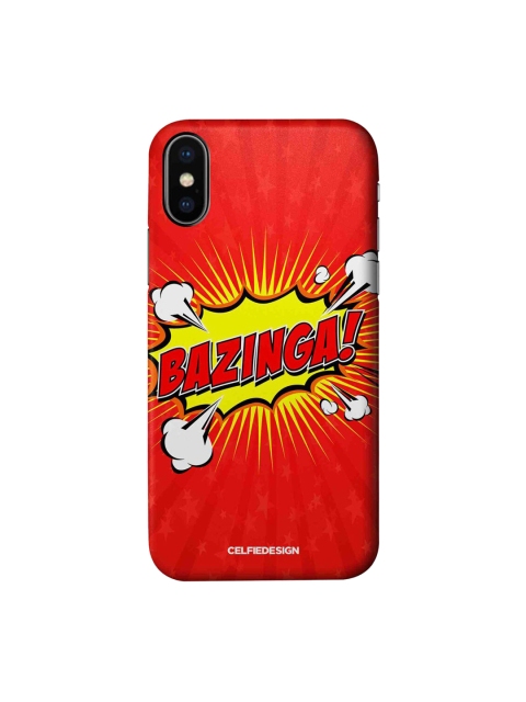 

CelfieDesign Red & Yellow Bazinga iPhone X Slim Back Case