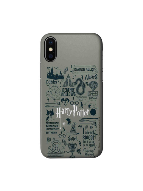 

CelfieDesign Grey & White iPhone X Slim Back Case