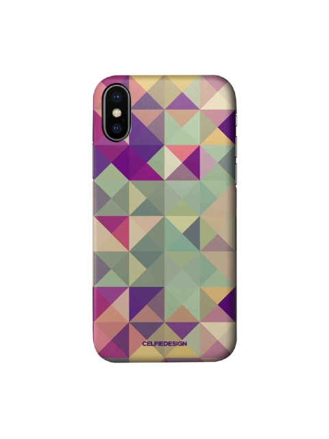 

CelfieDesign Purple & Green Kaleidoscope iPhone X Slim Back Case