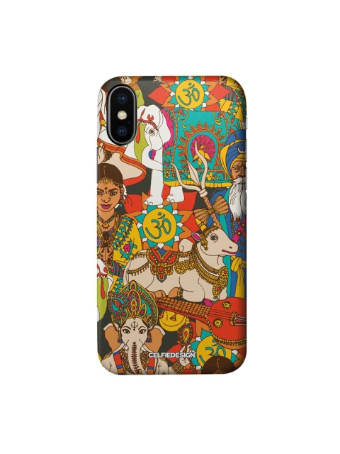 

CelfieDesign Blue & White Namaste India Plastic iPhone X Slim Back Case