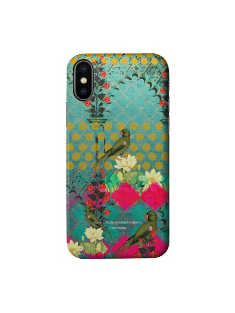 

CelfieDesign Blue & Pink Floral Printed Plastic iPhone X Slim Back Case