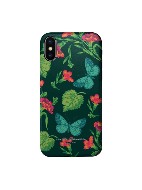 

CelfieDesign Green & Blue Butterfly effect iPhone X Slim Back Case