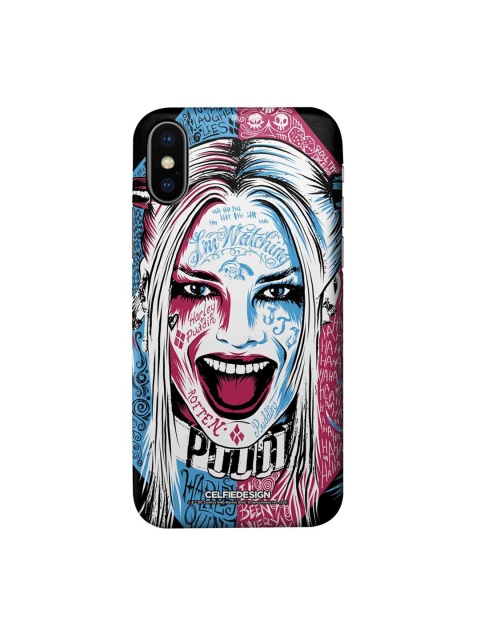 

CelfieDesign White & Pink Wicked Harley Quinn iPhone X Slim Back Case