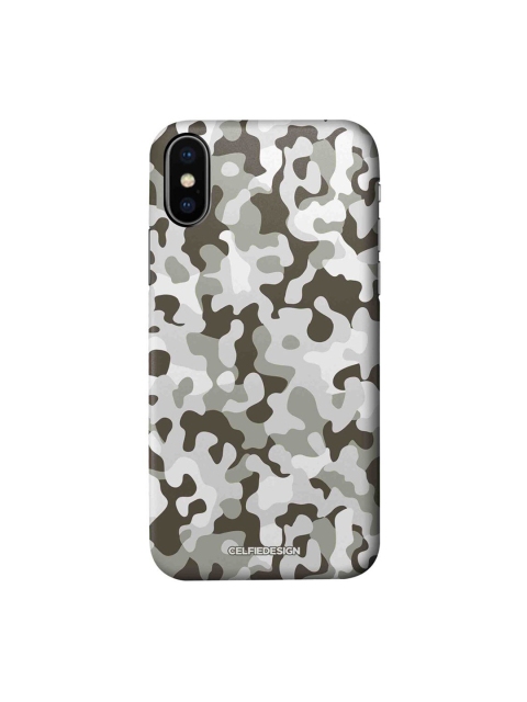 

CelfieDesign Grey & Brown Camo iPhone X Slim Back Case