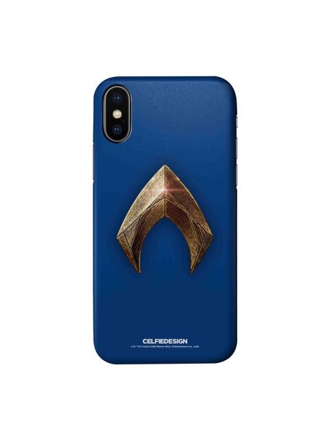 

CelfieDesign Blue & Gold iPhone X Slim Back Case