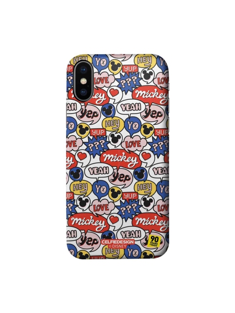 

CelfieDesign White & Red Mickey Doodle iPhone X Slim Back Case