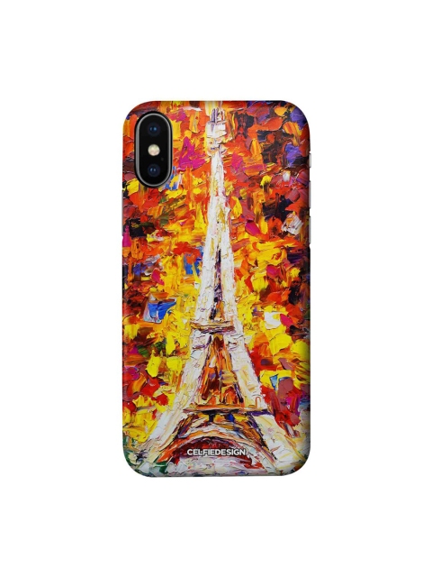 

CelfieDesign Orange & Yellow Artistic Eifel iPhone X Slim Back Case