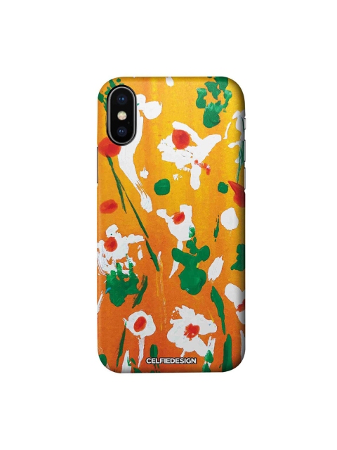 

CelfieDesign Yellow & White Blooming iPhone X Slim Back Case