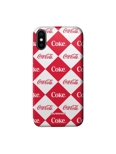

CelfieDesign Red & White Coke Mozaic iPhone X Slim Back Case
