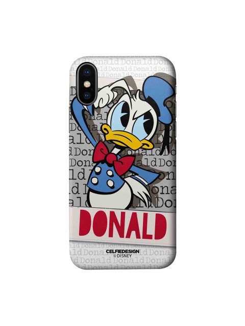 

CelfieDesign Red & Blue Hello Mr Donald iPhone X Slim Back Case
